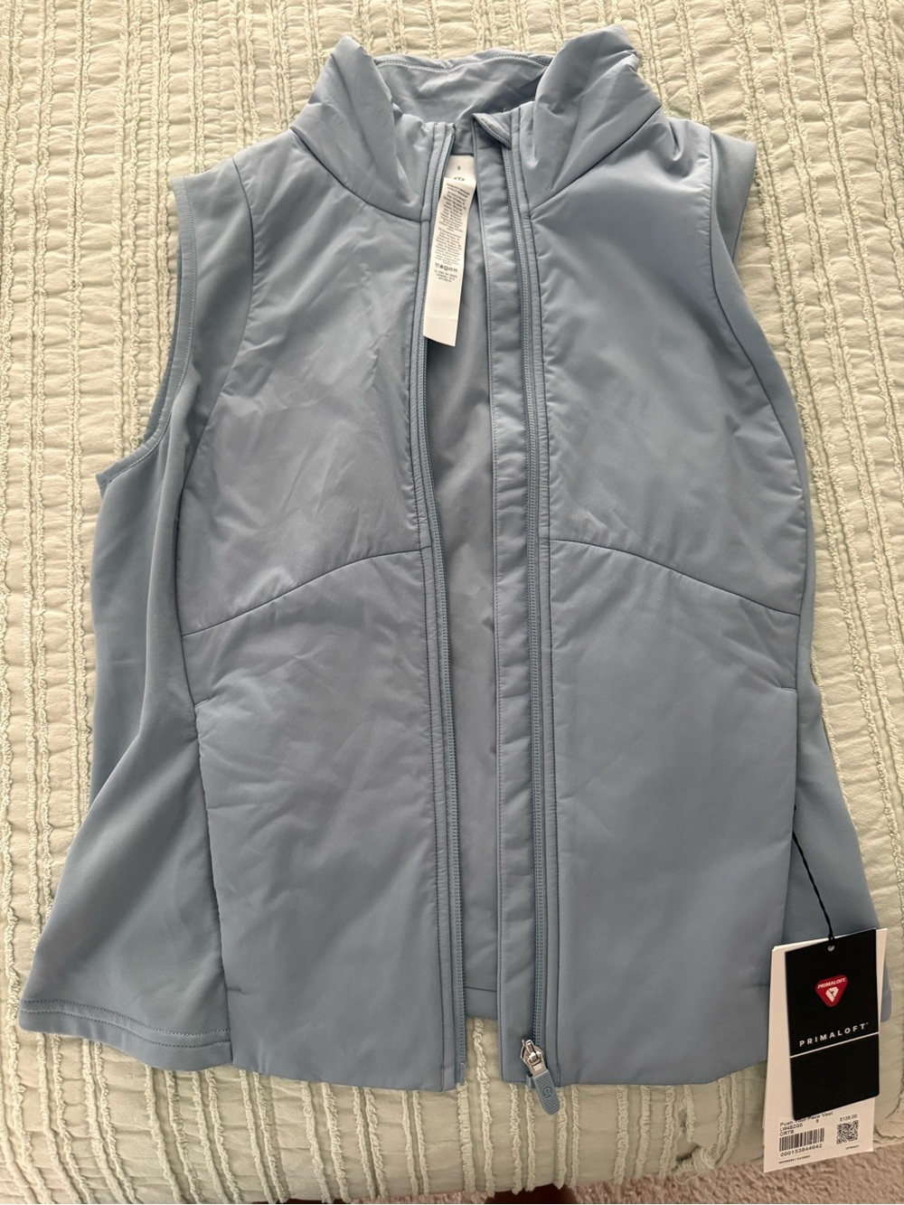 lululemon athletica Light Blue Quilted Sleeveless Vest